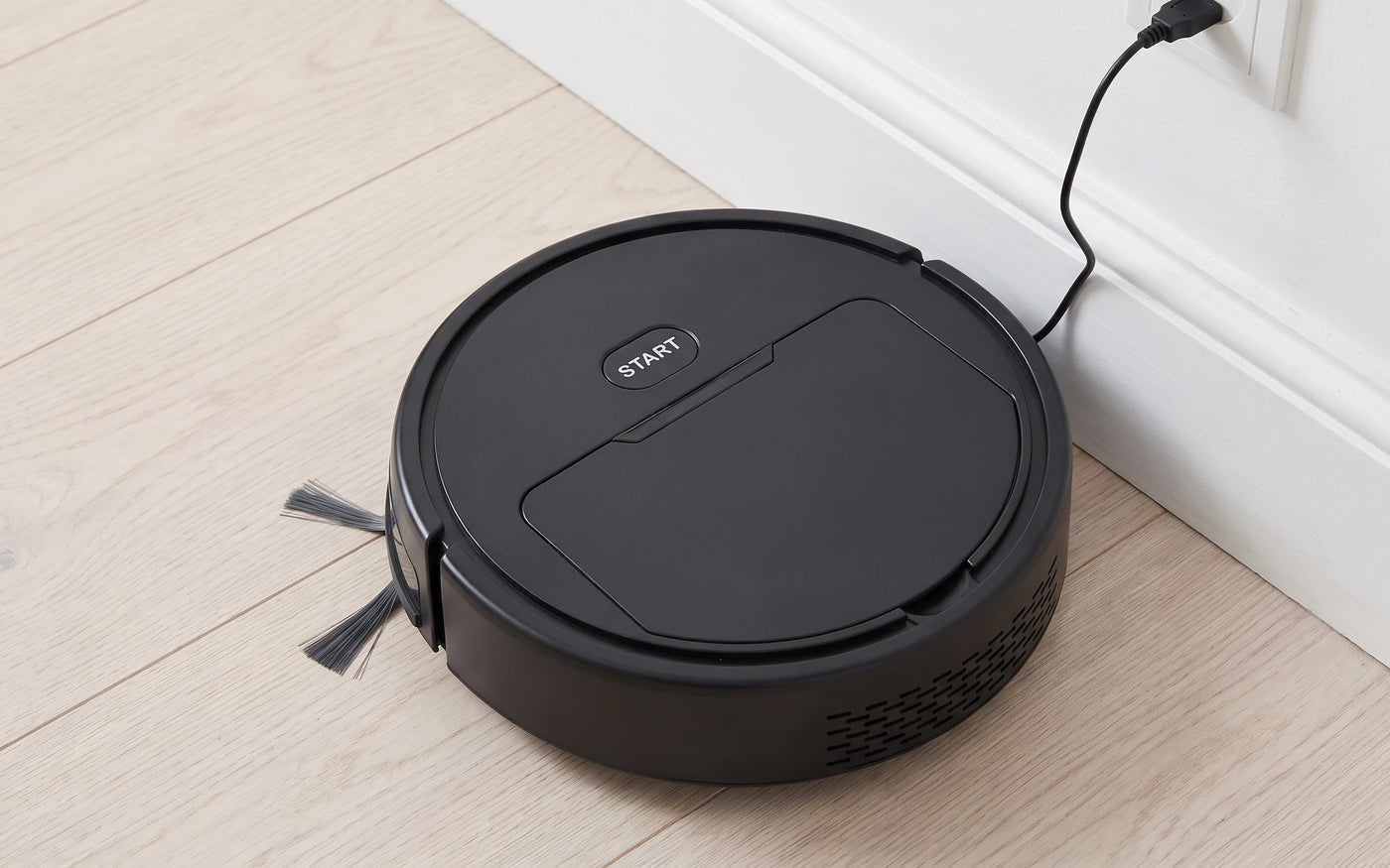 It charges from a cable.