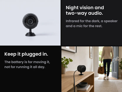 Night vision and two-way audio
